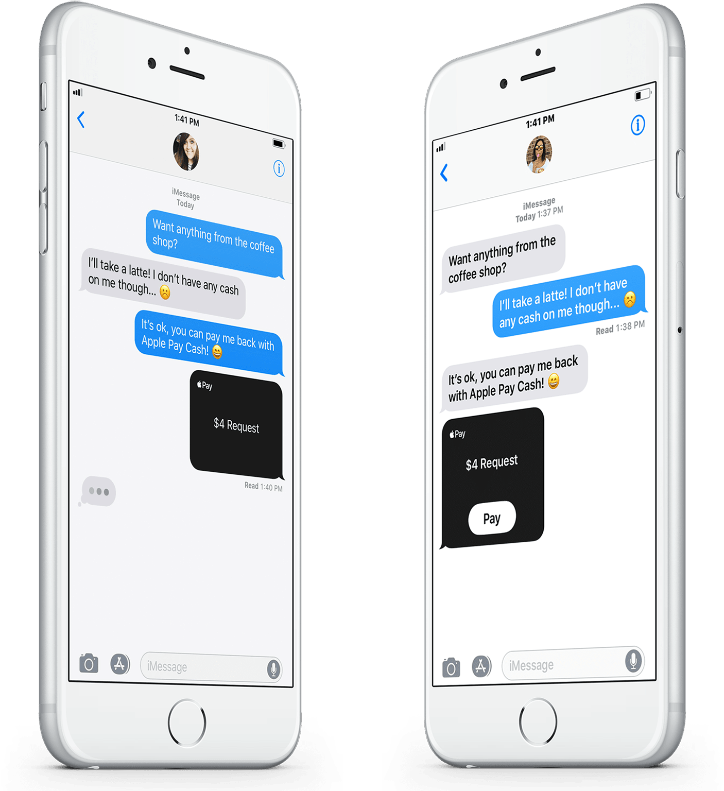 Apple Pay Cashi Message Request