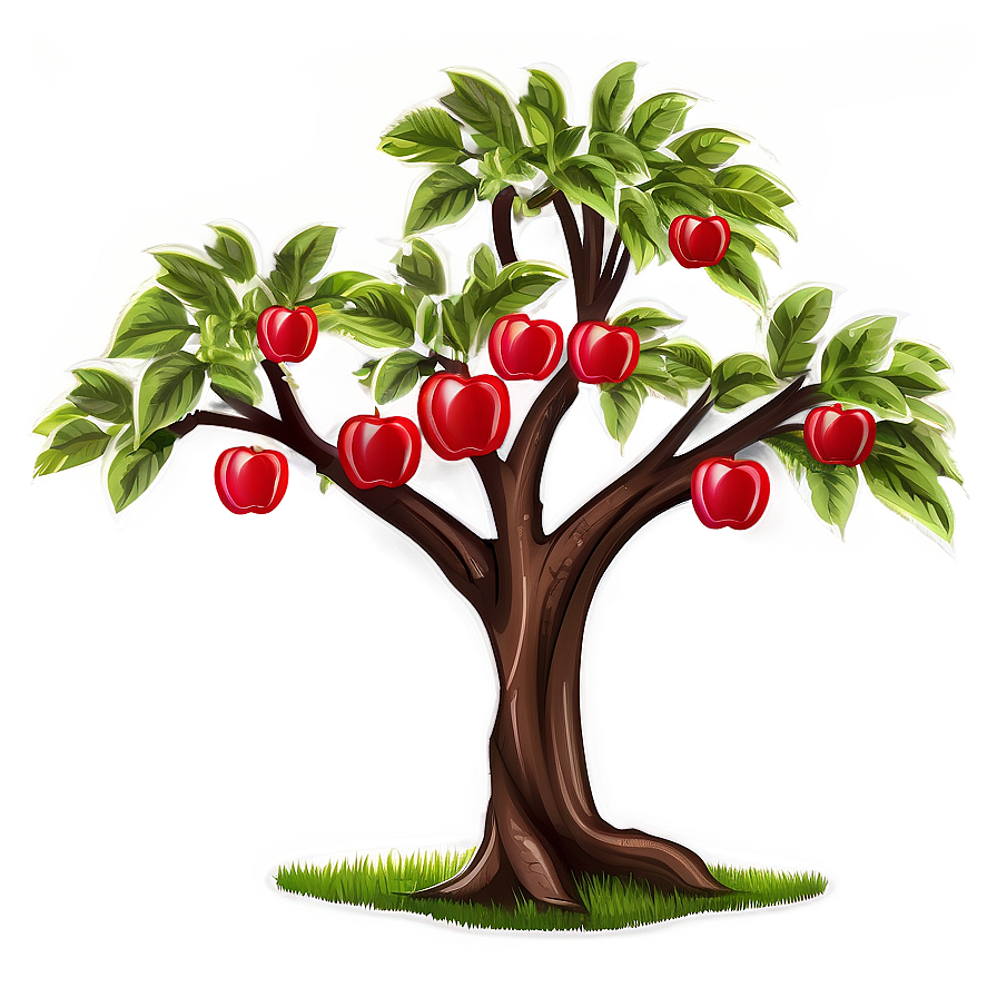 Apple Tree Illustration Png Xtl