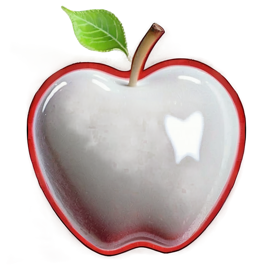 Apple With Heart Png 50