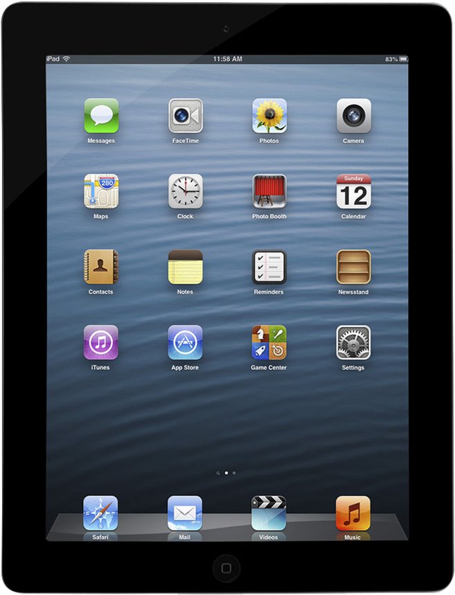 Applei Pad Home Screen Display