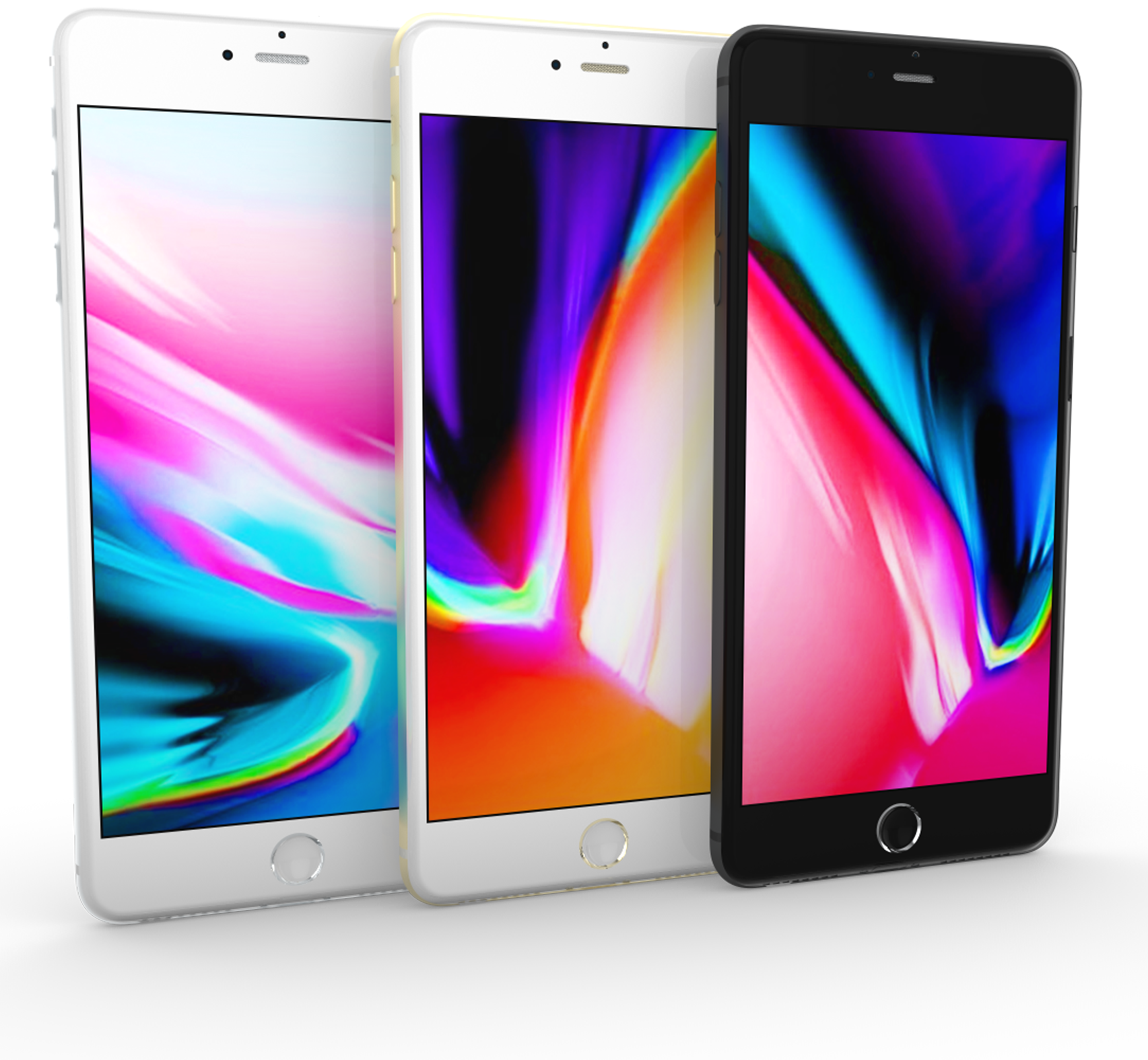 Applei Phones Colorful Display Trio