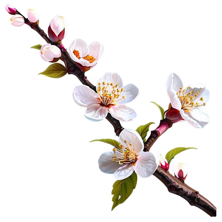 Apricot Blossom Flower Png 1