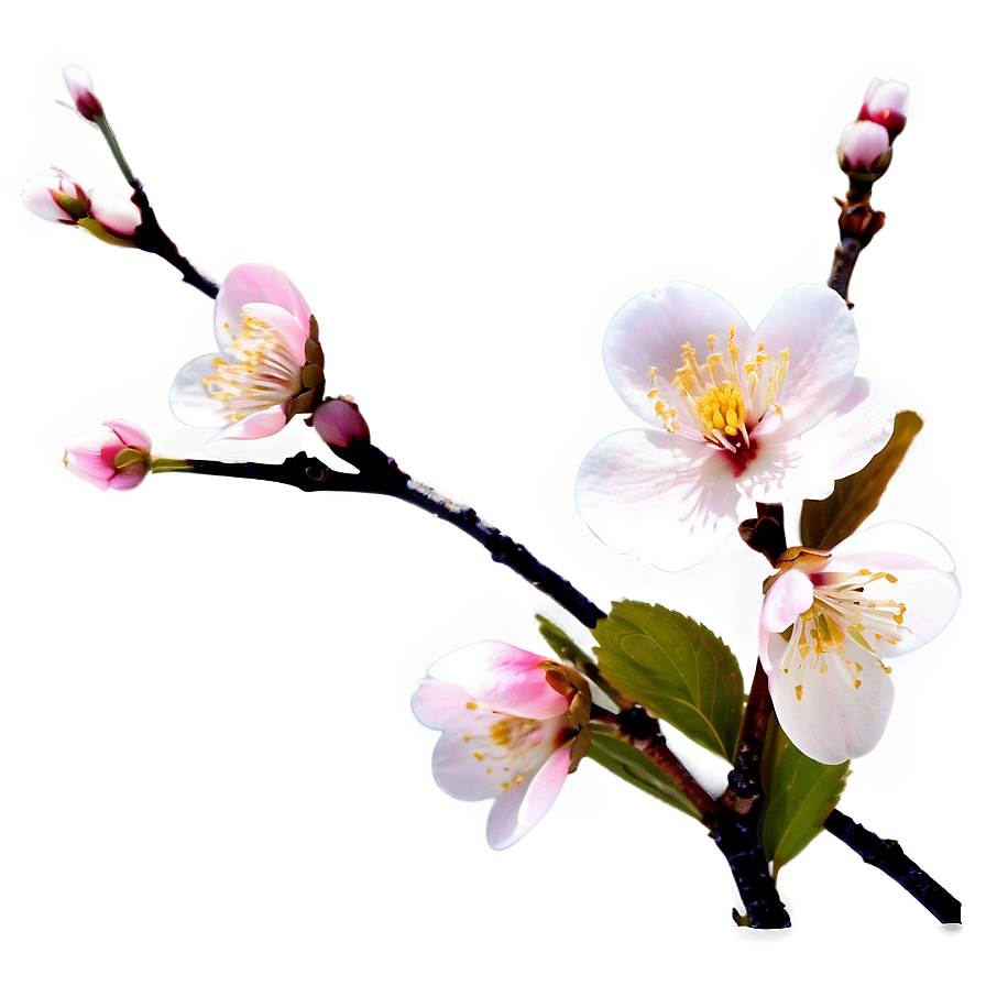 Apricot Blossom Flower Png Vko