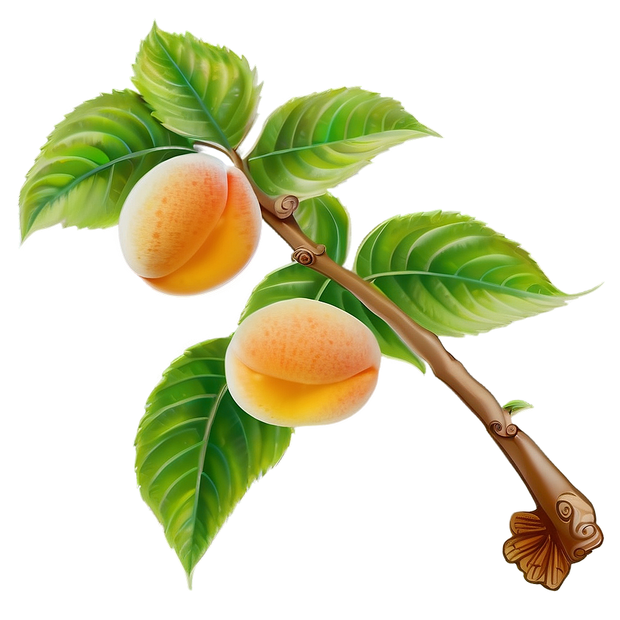 Apricot On Tree Png Hcq