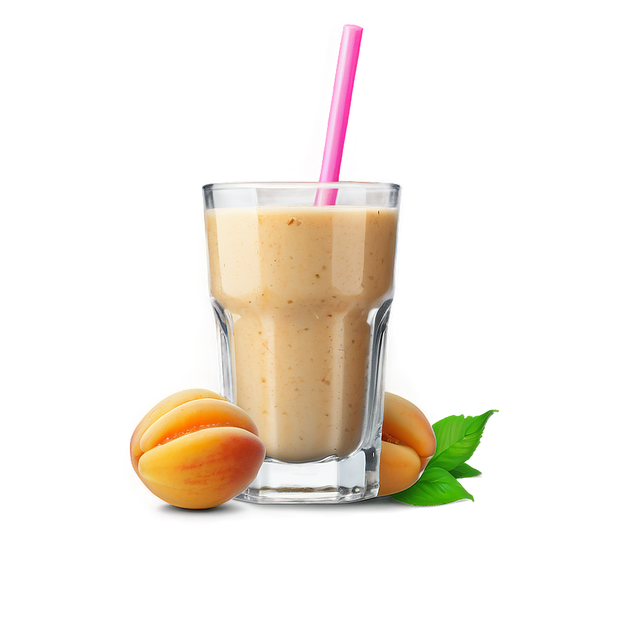 Apricot Smoothie Glass Png Ilt81