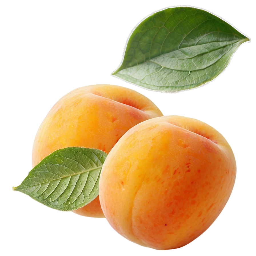 Apricot With Leaf Png 70