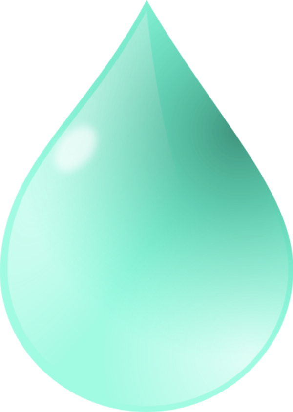 Aqua Water Drop Graphic