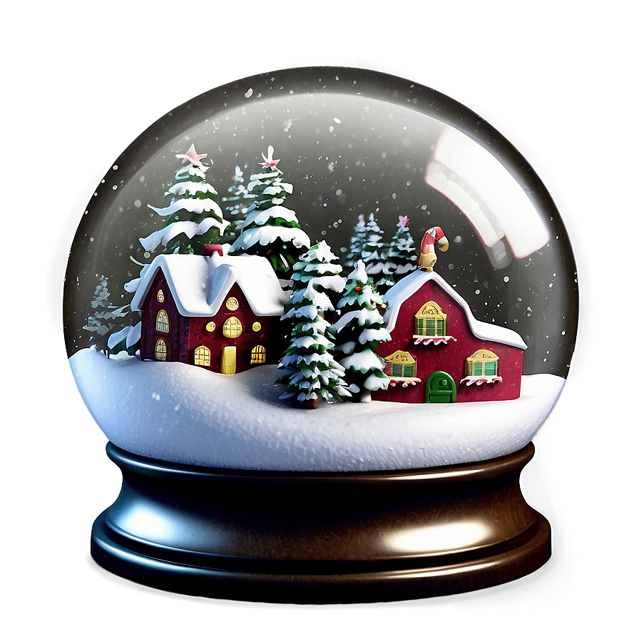 Arbol De Navidad In A Snow Globe Png 57