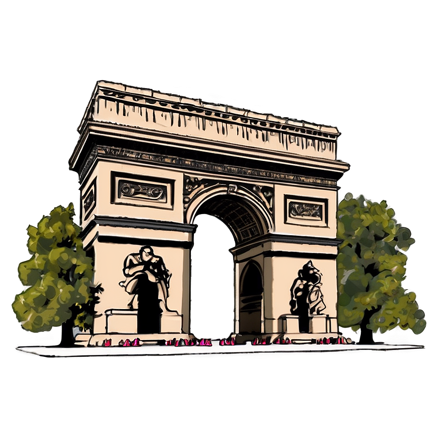 Arc De Triomphe Paris Png Tsd28