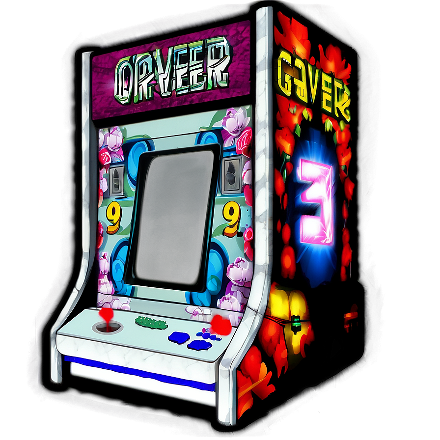 Arcade Game Over Screen Png Kix