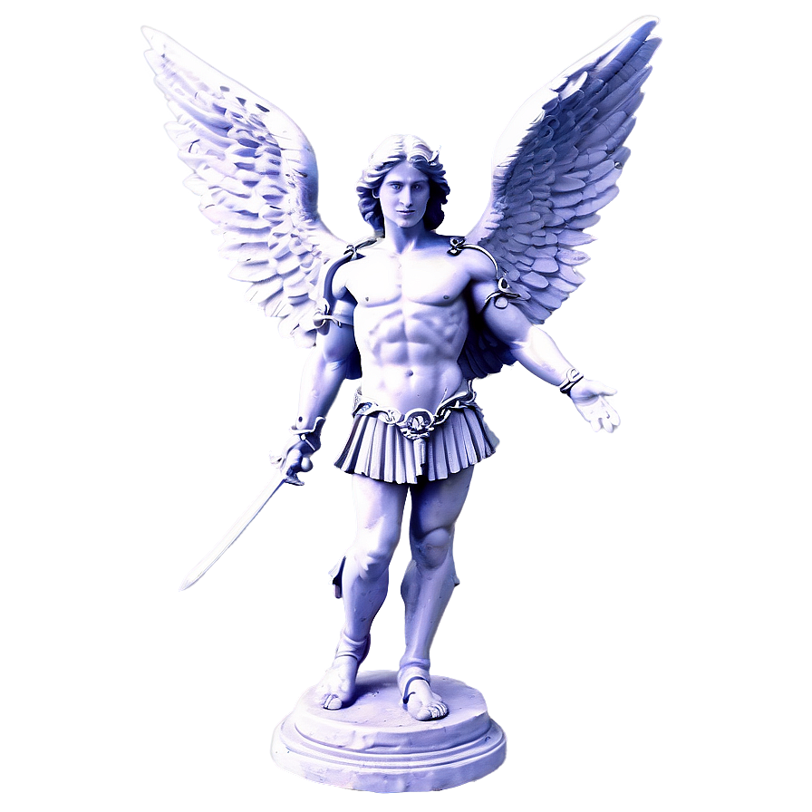 Archangel Michael Statue Png Uud75