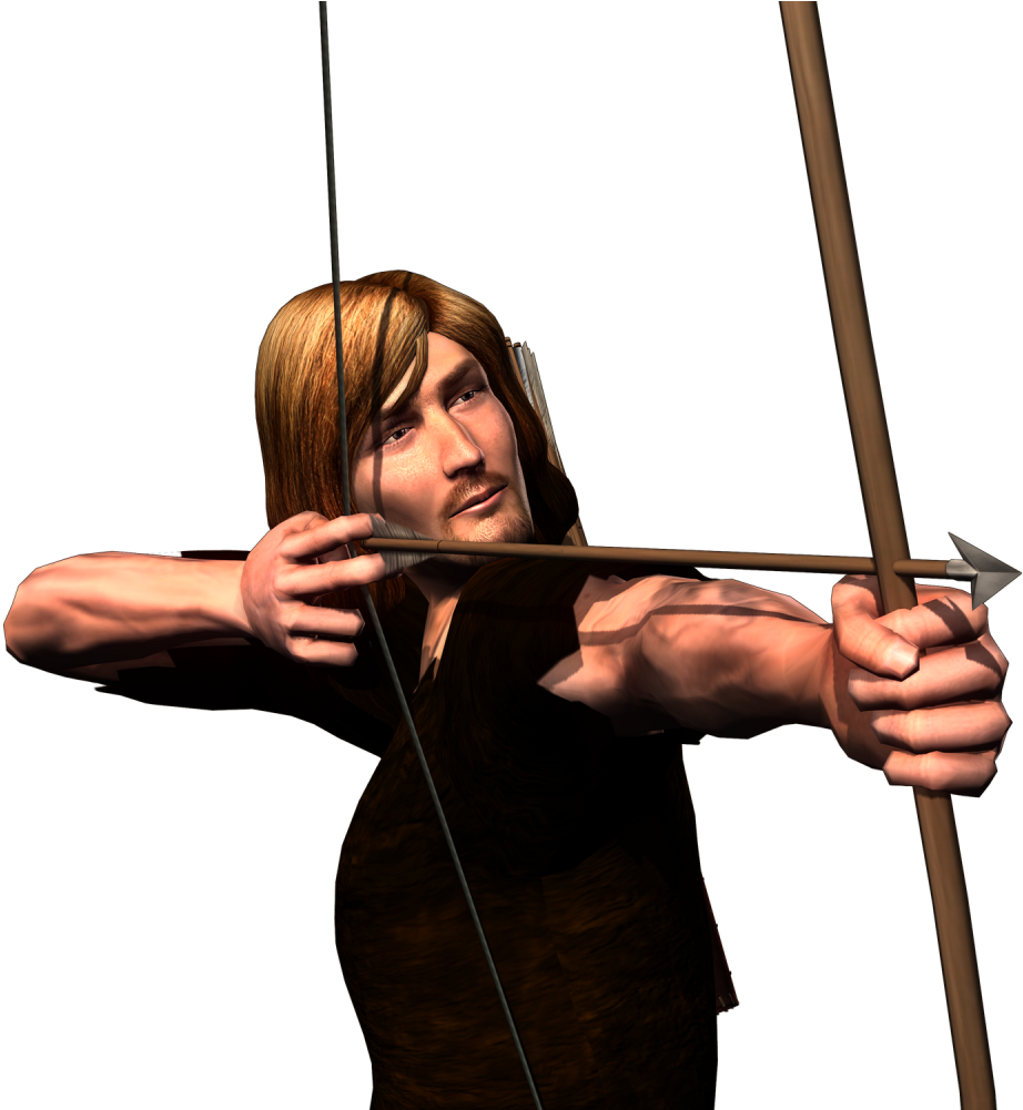 Archery Stance3 D Model