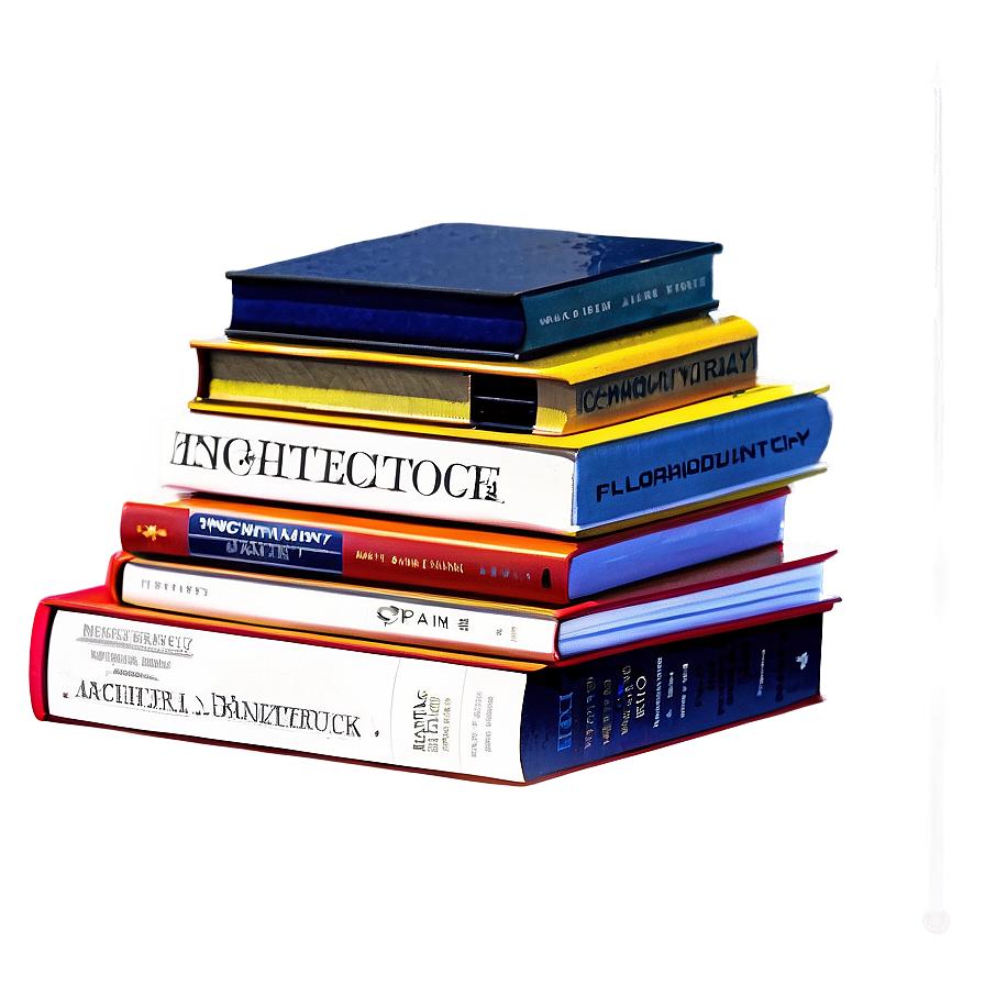 Architecture Books Stack Png Fth38