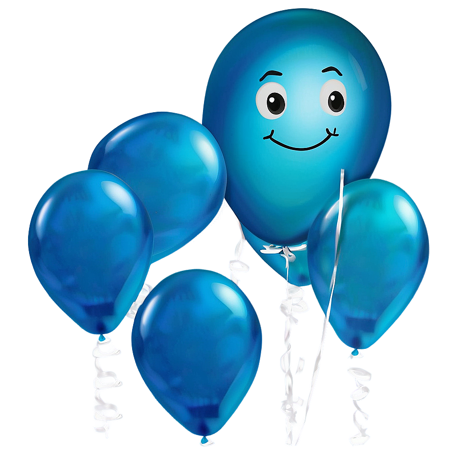 Arctic Blue Balloons Png 93