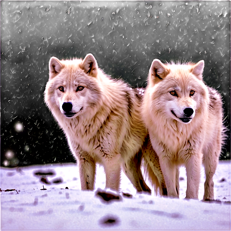 Arctic Wolves In Snow Png Iyk78