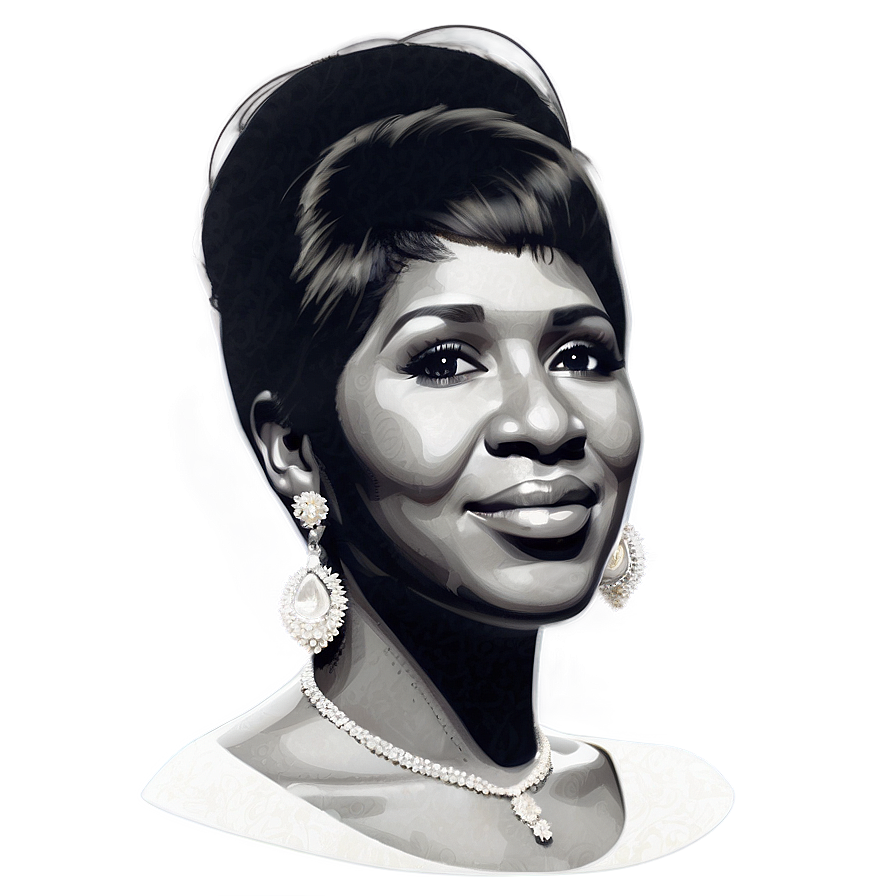 Aretha Franklin Illustration Png 06252024