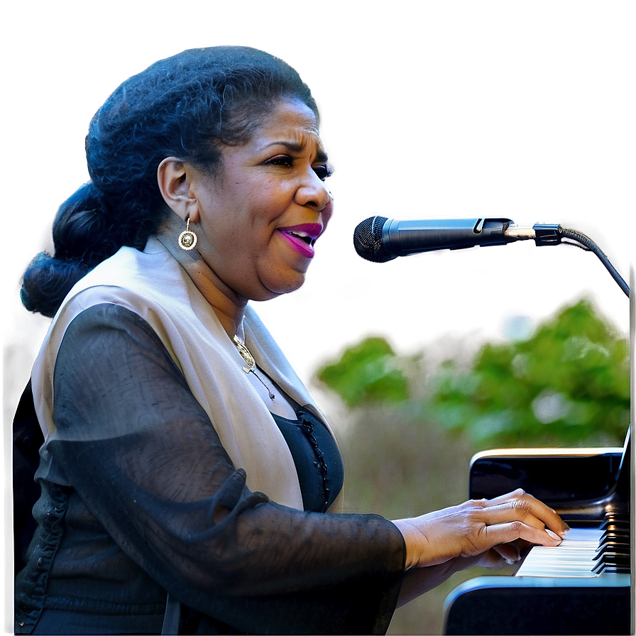 Aretha Franklin Piano Performance Png 06252024