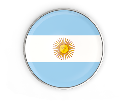 Argentina Flag Magnified Glass