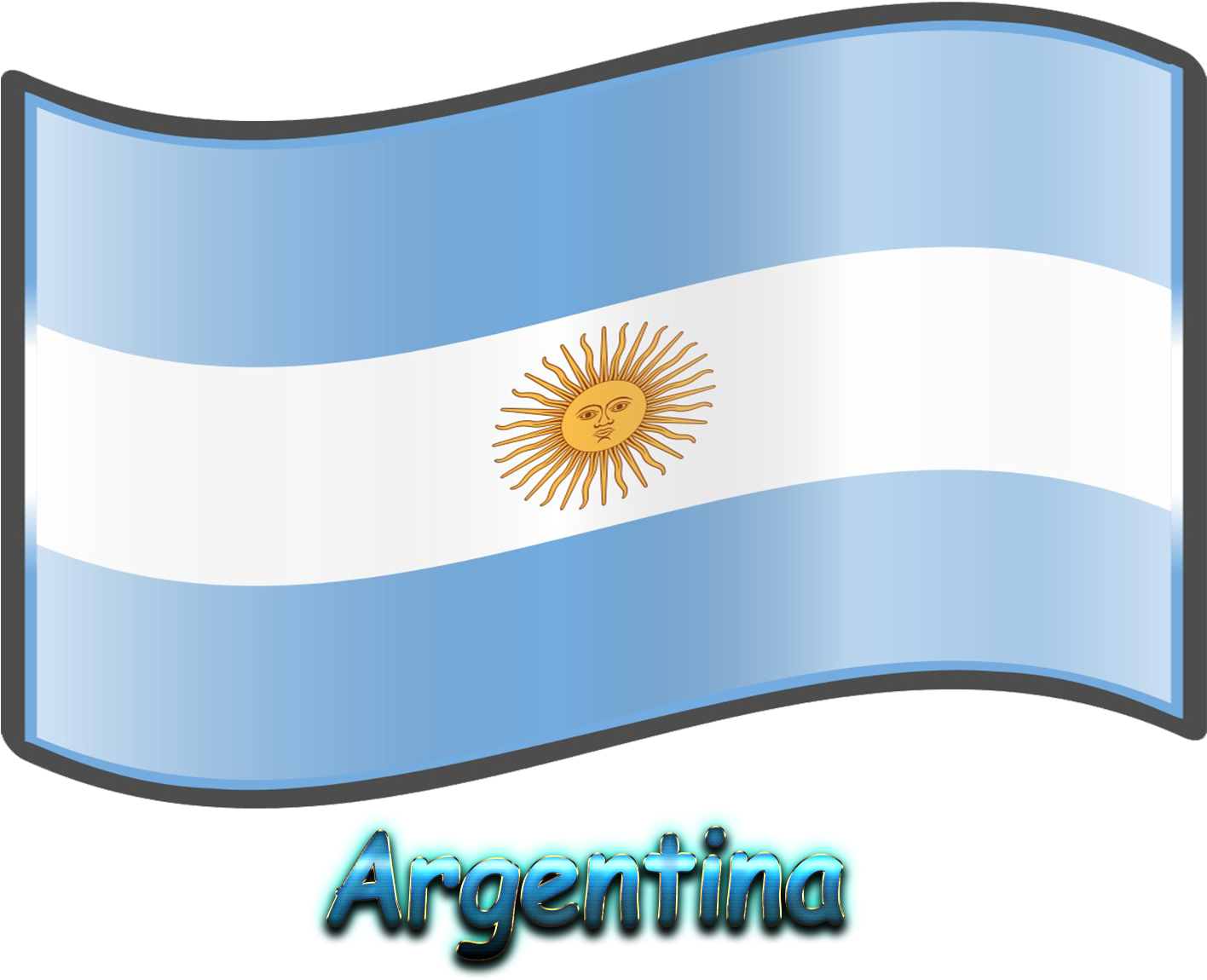 Argentinian Flag Illustration