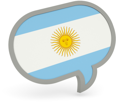 Argentinian Flag Speech Bubble