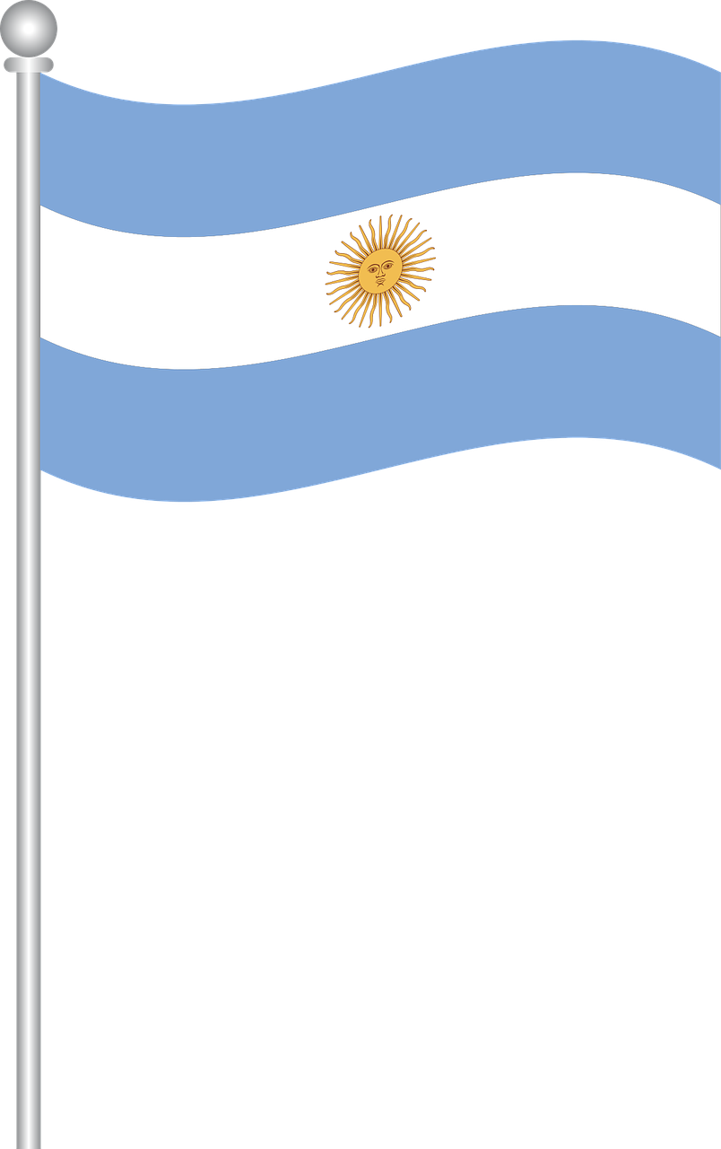 Argentinian Flag Waving