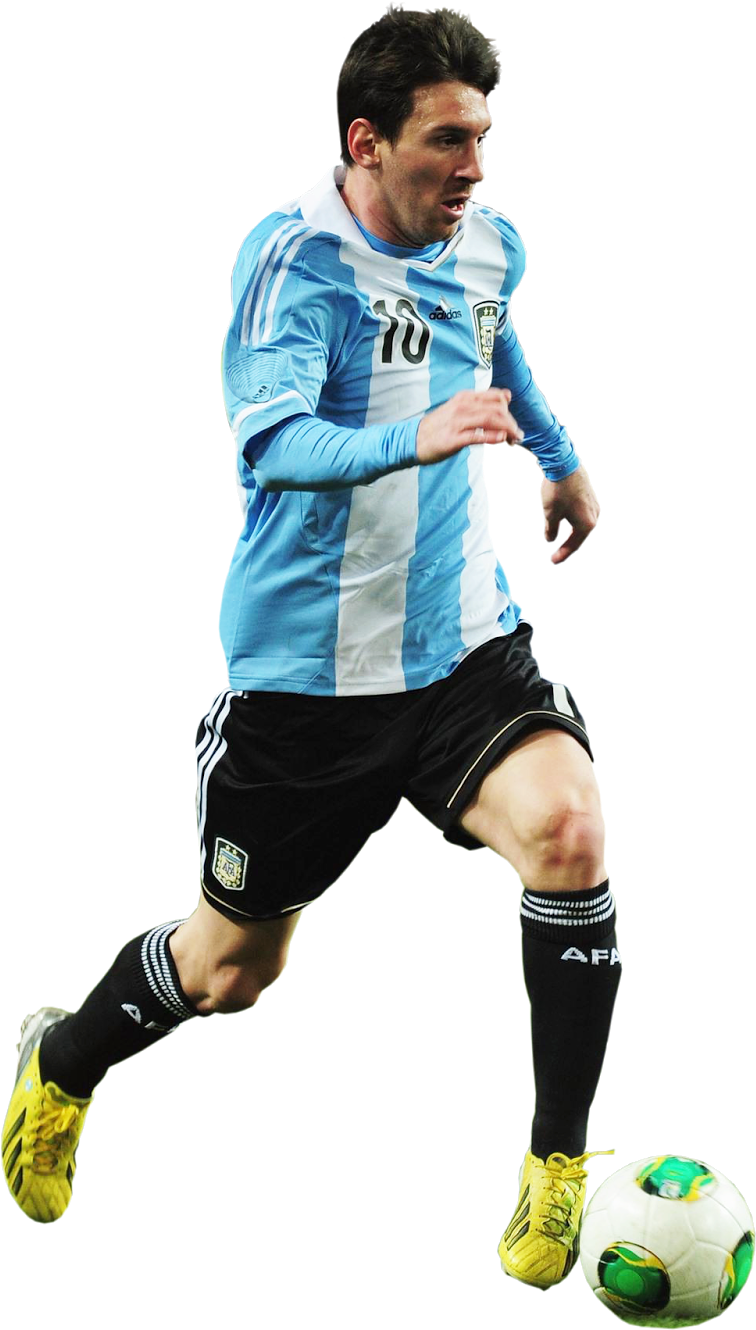 Argentinian Footballer In Action