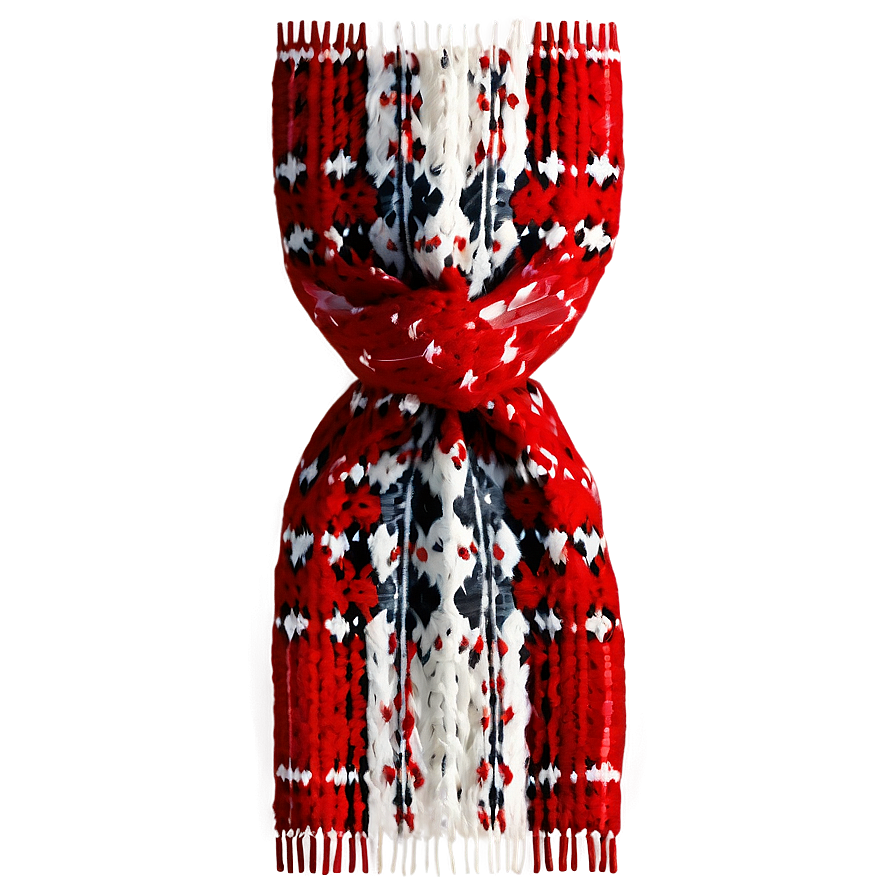 Argyle Red Scarf Png Nmc