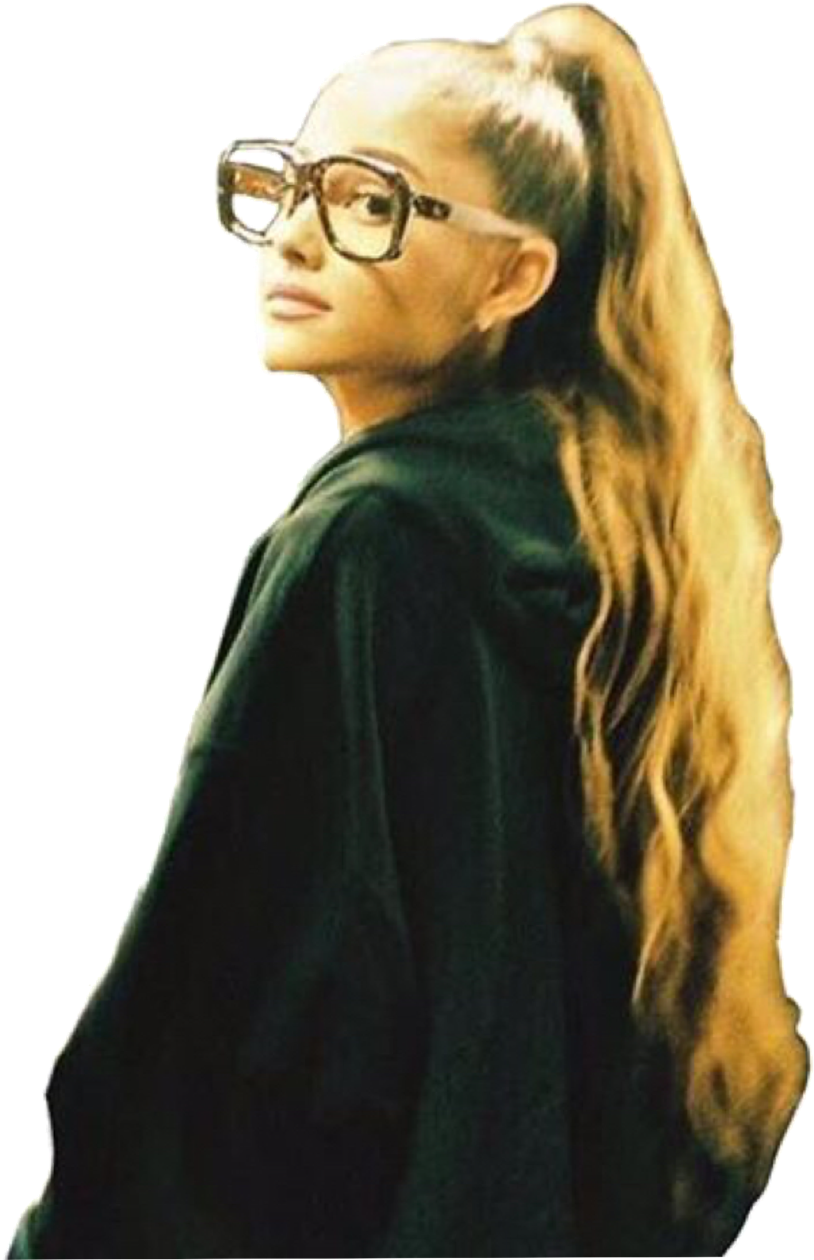 Ariana Grande Side Posewith Glasses