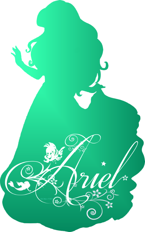 Ariel Disney Princess Silhouette