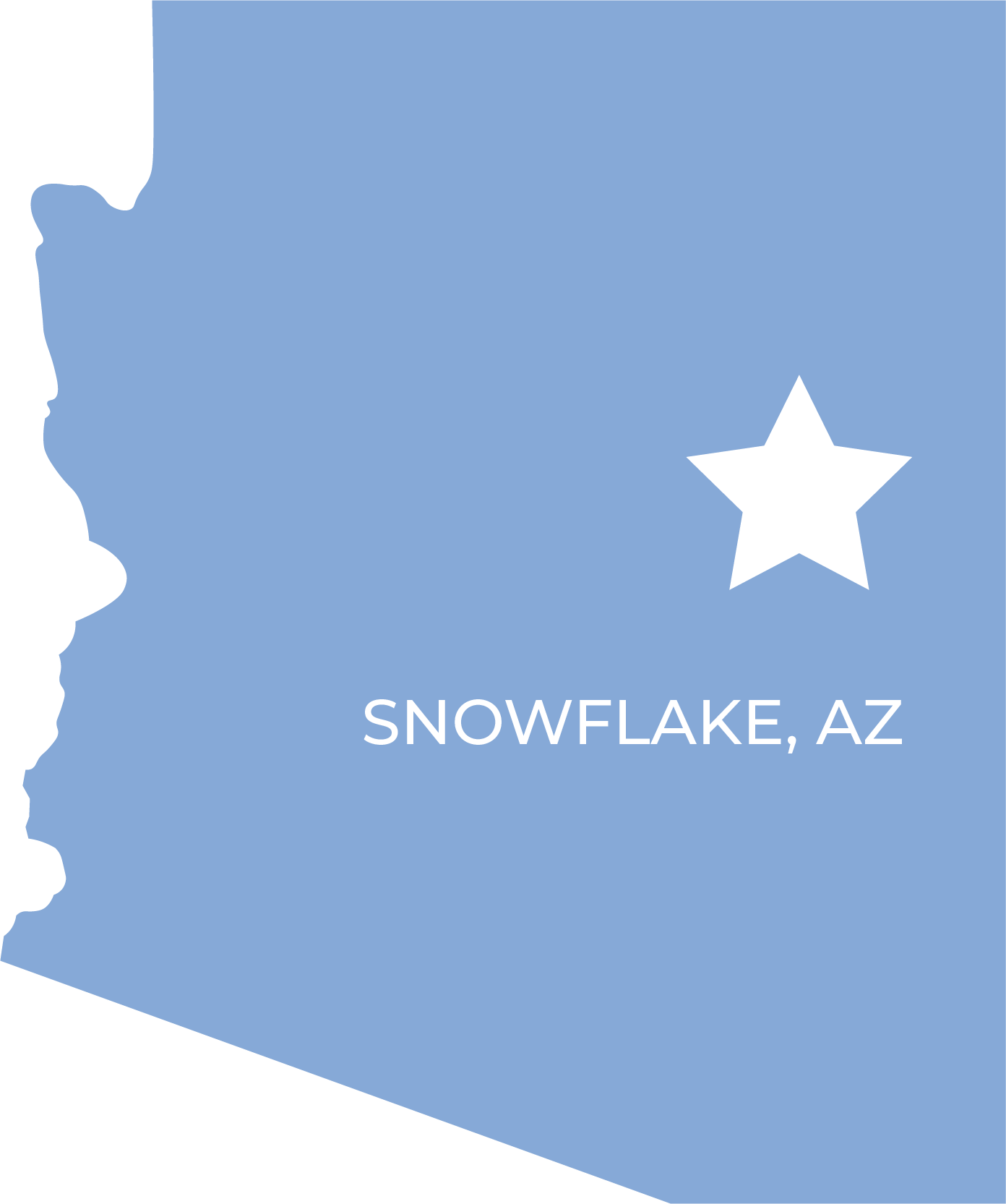 Arizona Snowflake Outline