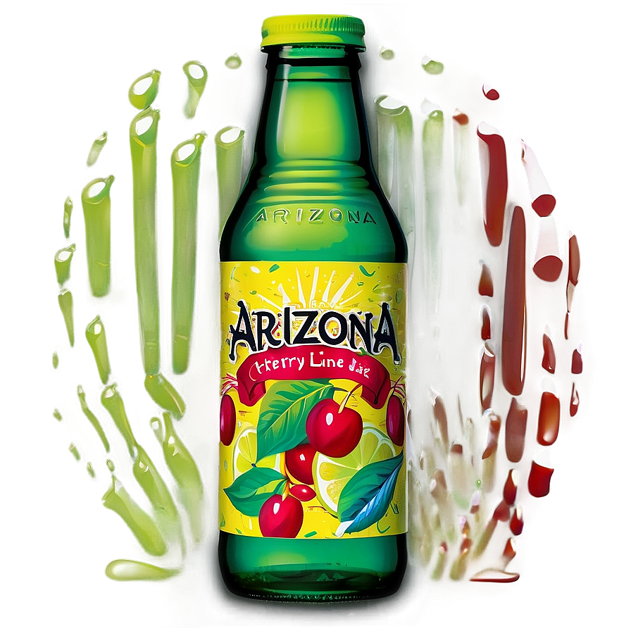 Arizona Tea Cherry Lime Rickey Png Kmd