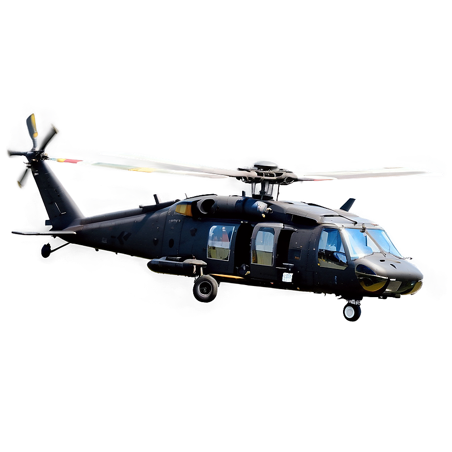 Armed Black Hawk Helicopter Png Dat85