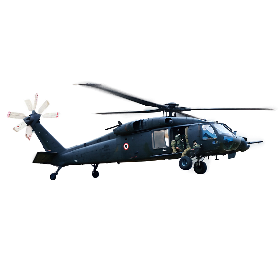 Armed Black Hawk Helicopter Png Gsp