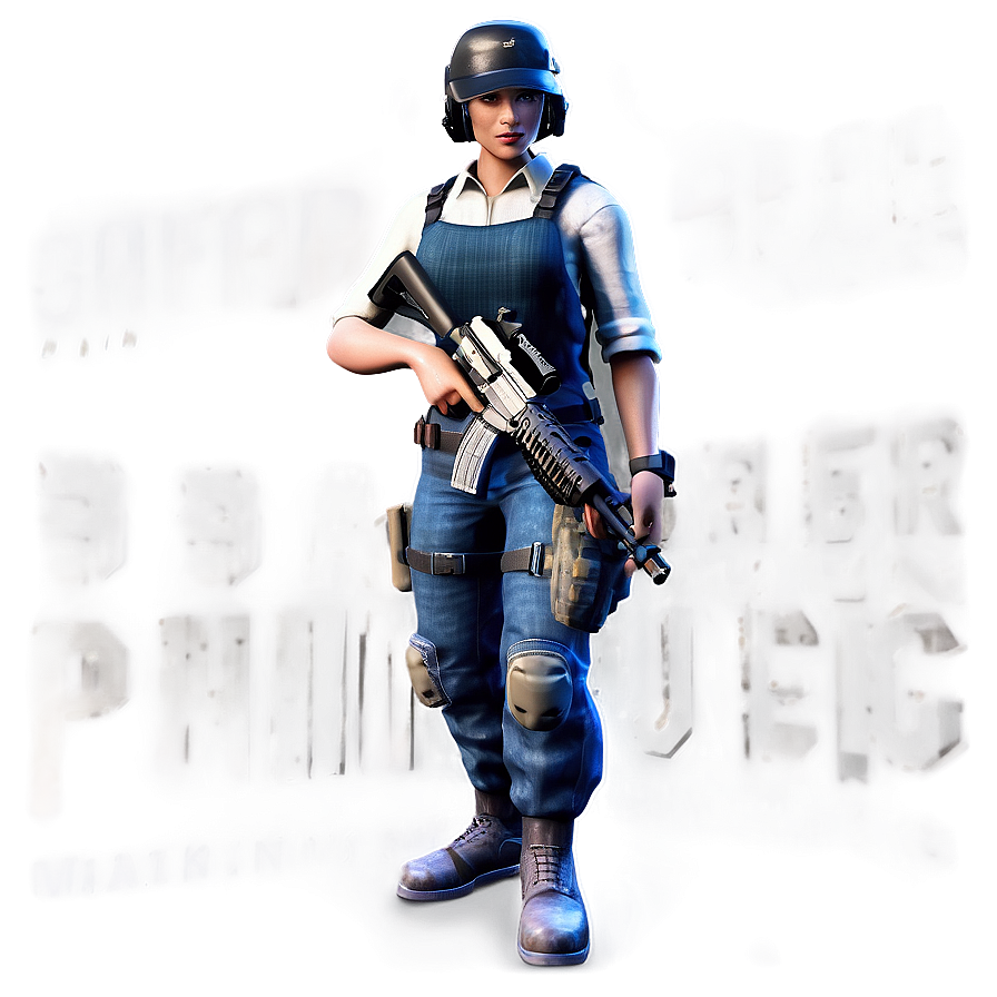 Armed Pubg Character Png Xau5