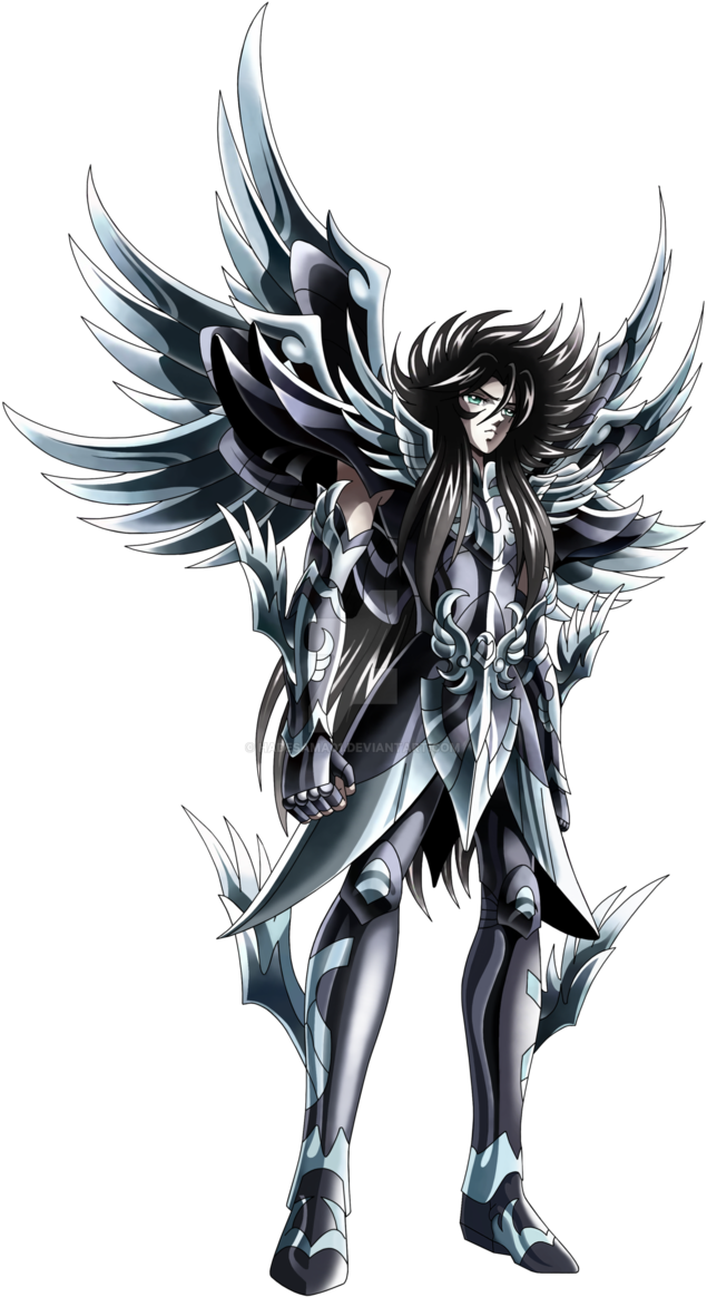 Armored Winged Anime Character