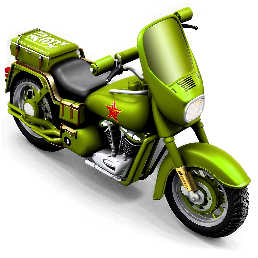 Army Motorbike Png 06242024