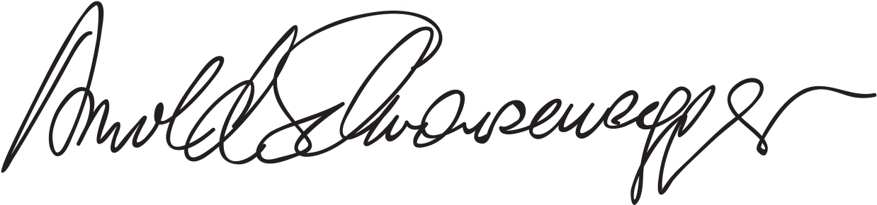 Arnold Schwarzenegger Signature