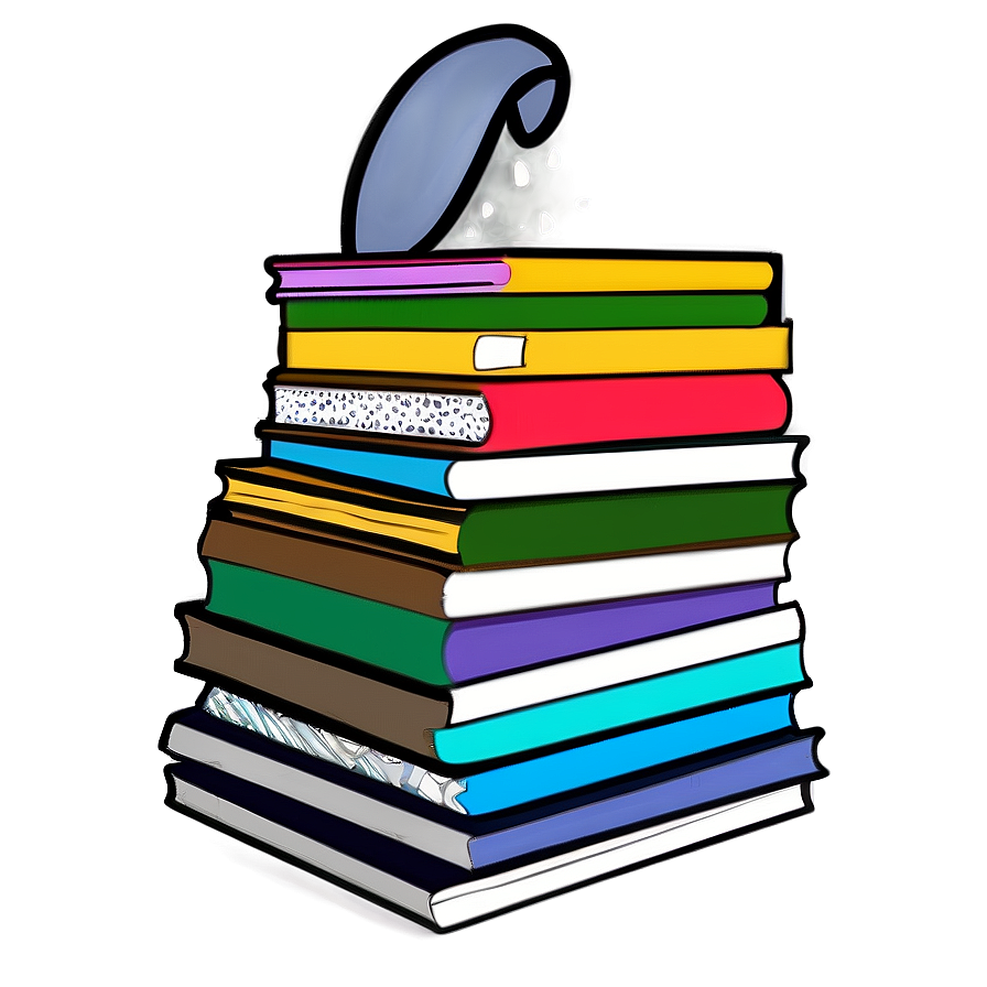 Art Books Stack Png Exb