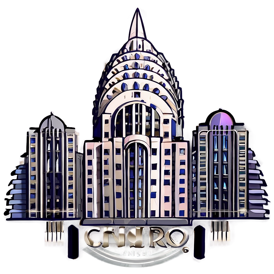 Art Deco Chrysler Building Design Png 06252024