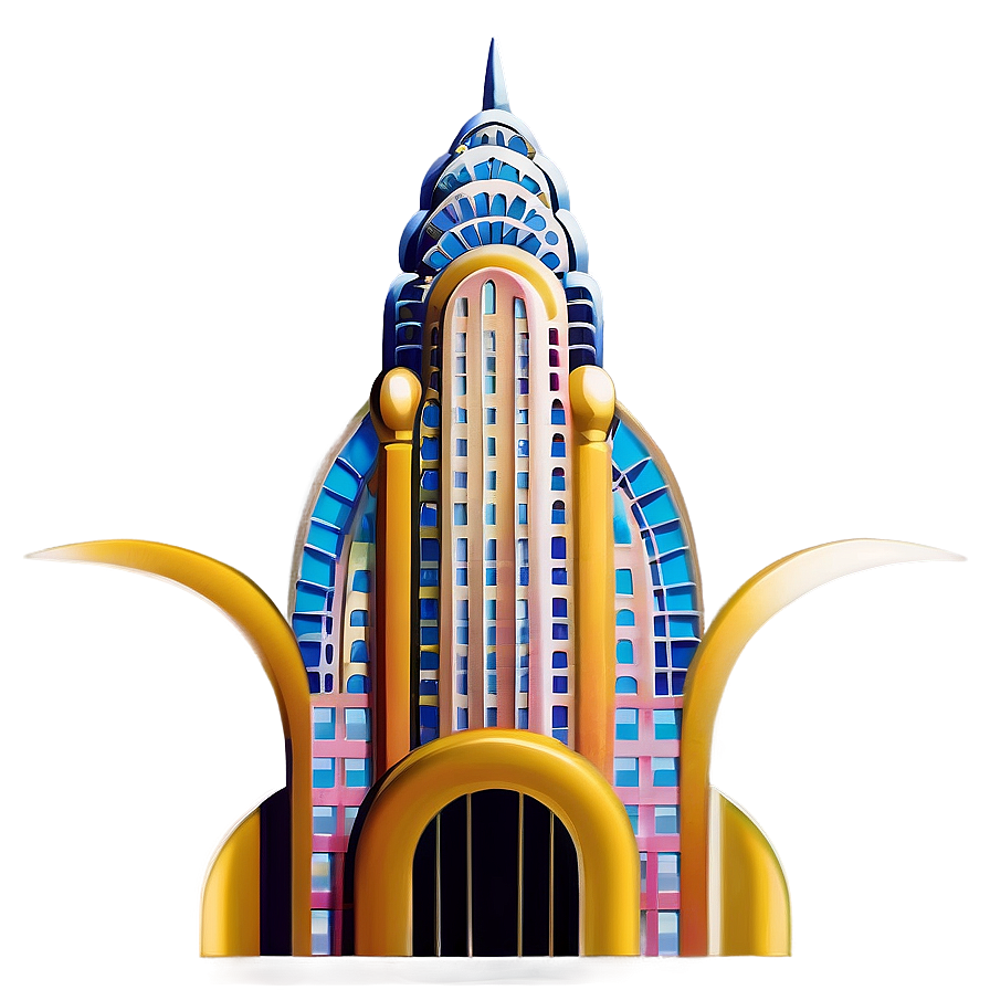 Art Deco Chrysler Building Design Png 06252024