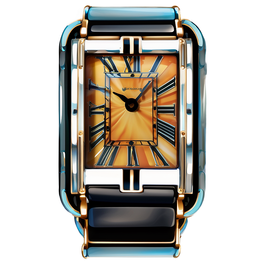 Art Deco Clock Png Pfy69