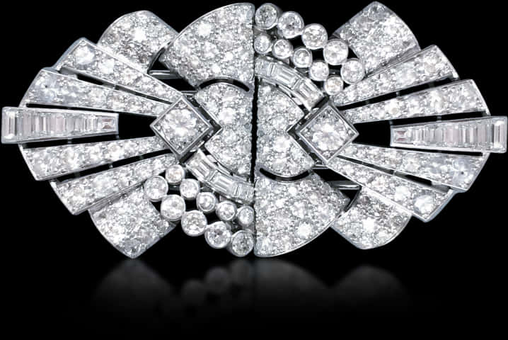 Art Deco Diamond Brooch