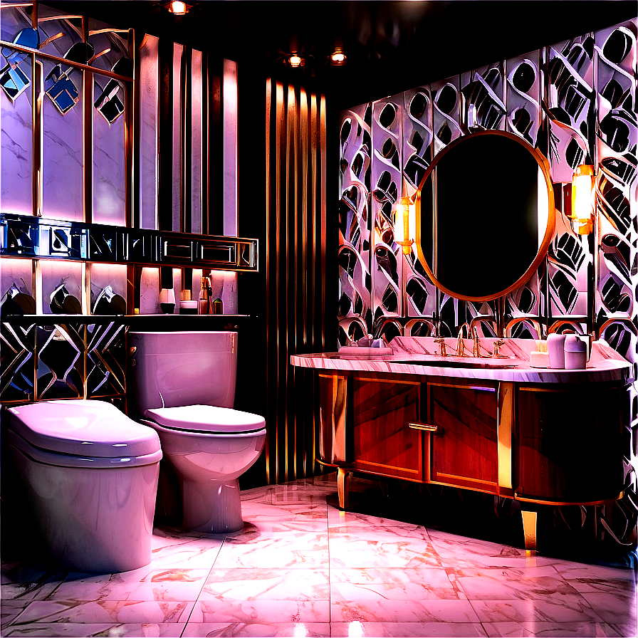 Art Deco Inspired Toilet Png 05042024