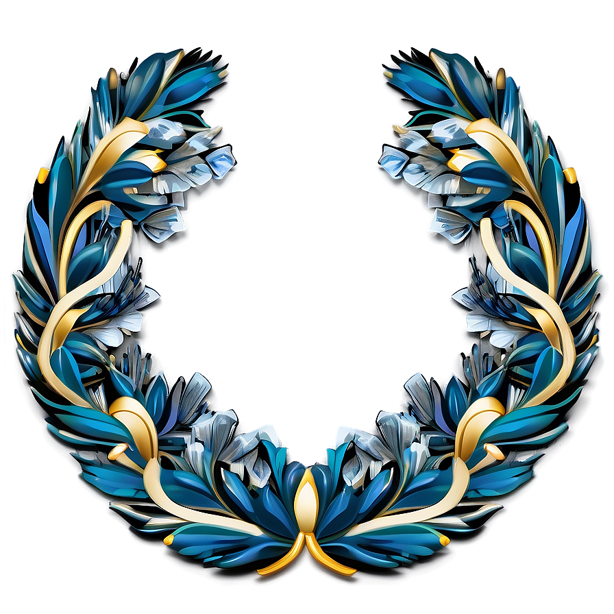 Art Deco Inspired Wreath Png 92