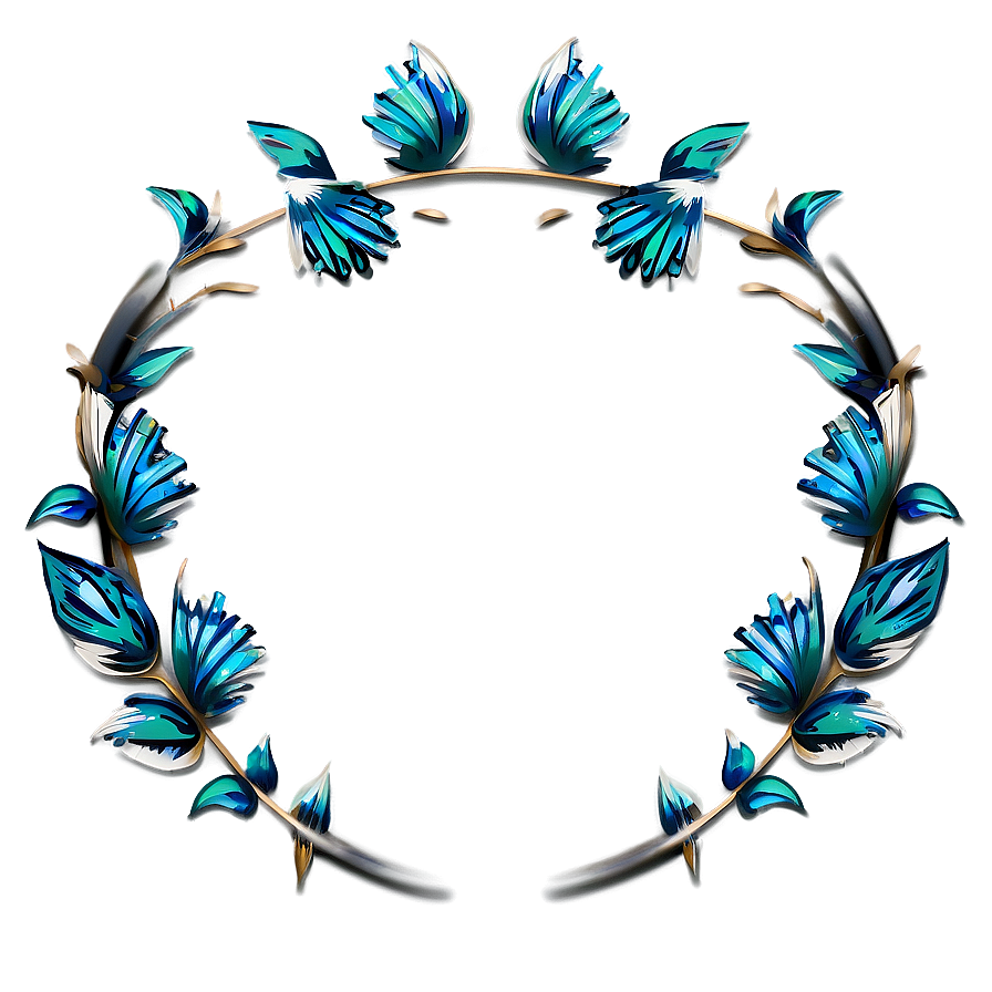 Art Deco Inspired Wreath Png Ooc25