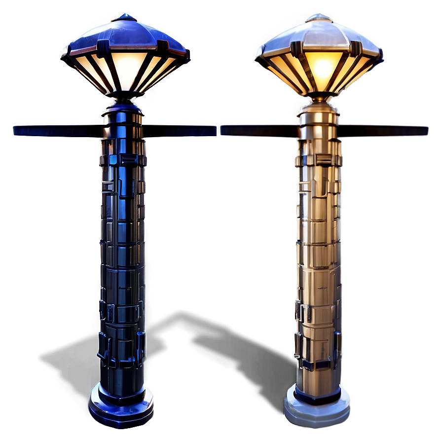 Art Deco Light Post Png 06282024