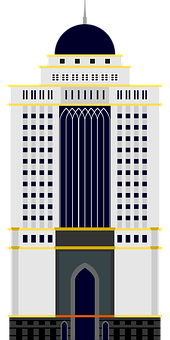 Art Deco Skyscraper Illustration