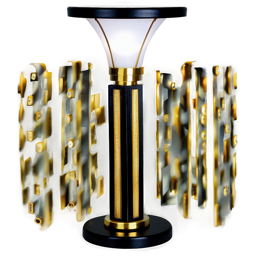 Art Deco Table Lamp Png Phc