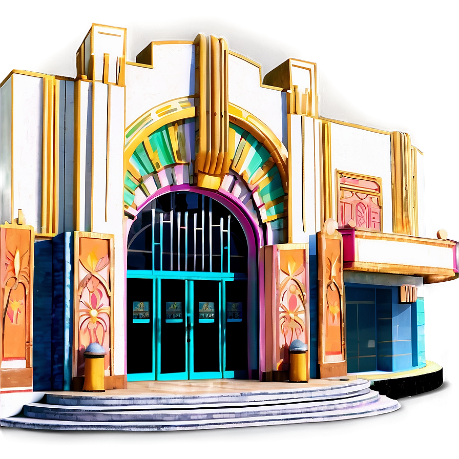 Art Deco Theatre Entrance Png 06242024