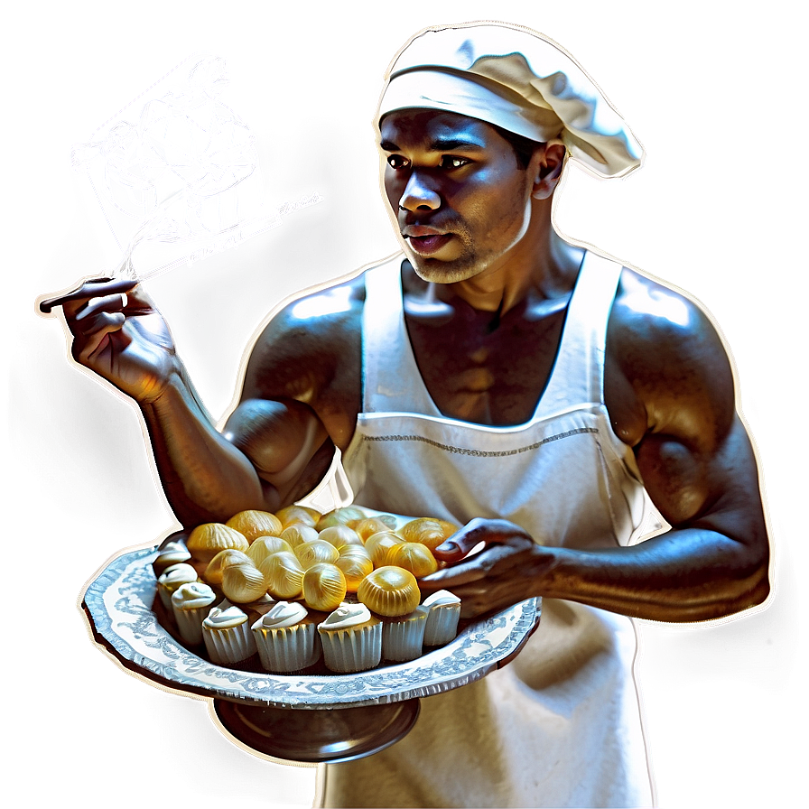 Artistic Baker Drawing Png 06292024